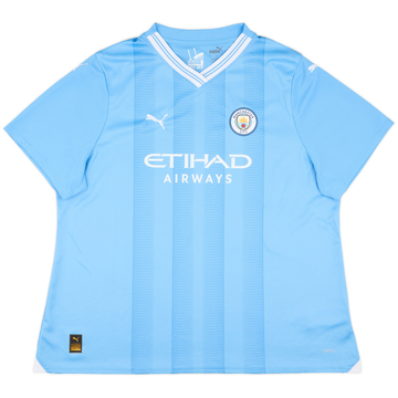2023-24 Manchester City Home Shirt - 10/10 - (Women's XXL)