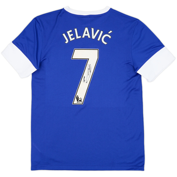 2012-13 Everton Signed Home Shirt Jelavic #7 - 8/10 - (M)