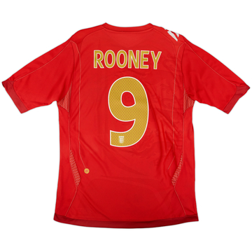 2006-08 England Away Shirt Rooney #9 - 4/10 - (M)