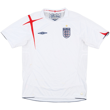 2005-07 England Home Shirt - 5/10 - (L)