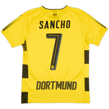 2017-18 Borussia Dortmund Home Shirt Sancho #7 - 6/10 - (S)