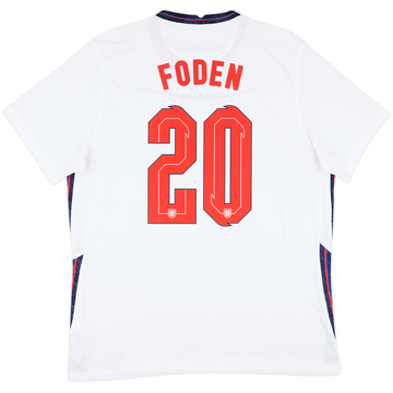 2020-22 England Home Shirt Foden #20 - 6/10 - (XL)