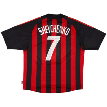 2002-03 AC Milan Home Shirt Shevchenko #7 - 6/10 - (XL)