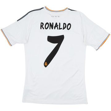 2013-14 Real Madrid Home Shirt Ronaldo #7 - 6/10 - (XL.Boys)