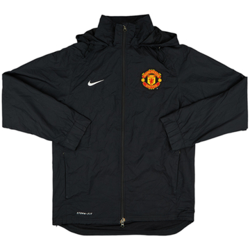 2010-11 Manchester United Nike Hooded Rain Jacket - 8/10 - (S)