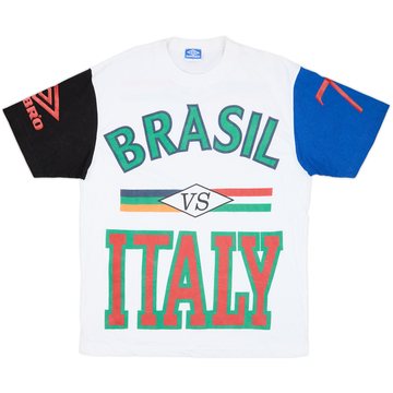 1990s Brazil Umbro '1970 World Cup' Graphic Tee - 7/10 - (L)