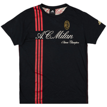 2007-08 AC Milan CL Winners adidas Cotton Tee - 8/10 - (L)