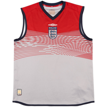 2002-04 England Umbro Training Vest - 9/10 - (L)