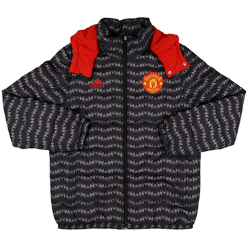 2015-16 Manchester United adidas Padded Bench Coat - 6/10 - (M)