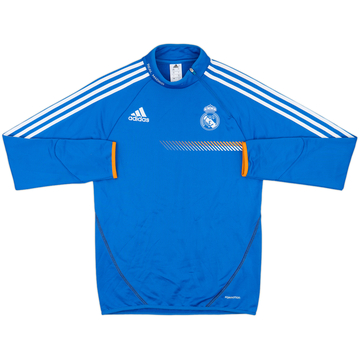 2013-14 Real Madrid adidas 1/4 Zip Sweat Top - 9/10 - (M)