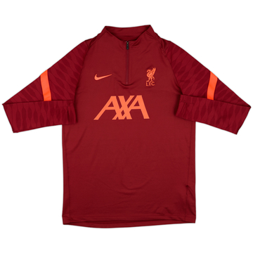 2021-22 Liverpool Nike 1/4 Zip Sweat Top - 6/10 - (M)
