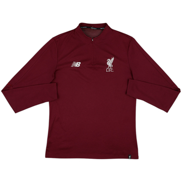 2018-19 Liverpool New Balance 1/4 Zip Sweat Top - 8/10 - (M)
