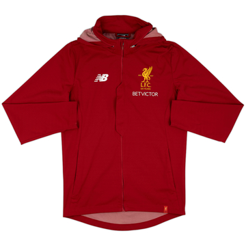 2017-18 Liverpool New Balace Hooded Track Jacket - 10/10 - (S)