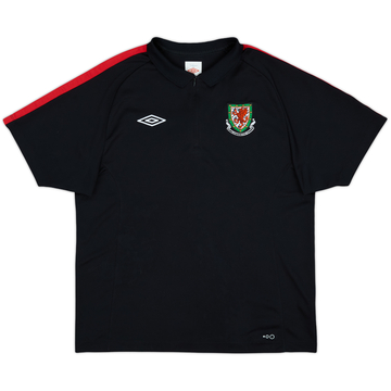 2010-12 Wales Umbro 1/4 Zip Polo Shirt - 7/10 - (L)
