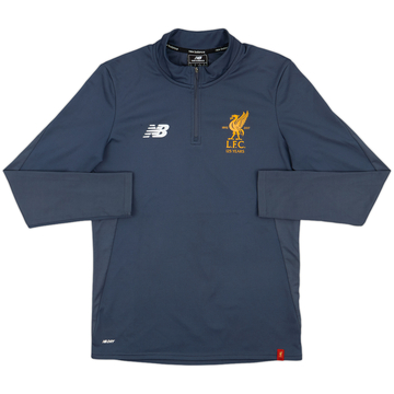 2017-18 Liverpool New Balance 1/4 Zip Training Top - 8/10 - (S)