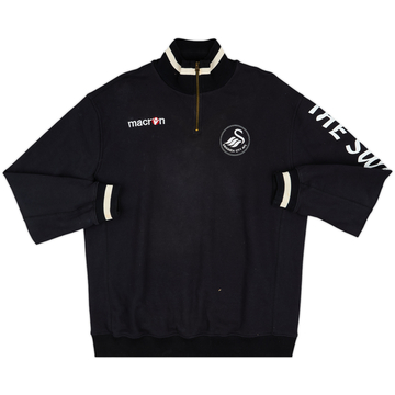 2006-07 Swansea Macron 1/4 Zip Sweat Top - 7/10 - (XL)