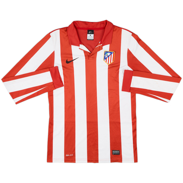2009-10 Atletico Madrid Home L/S Shirt #15 - 4/10 - (S)