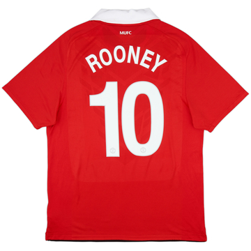 2010-11 Manchester United Home Shirt Rooney #10 - 5/10 - (L)