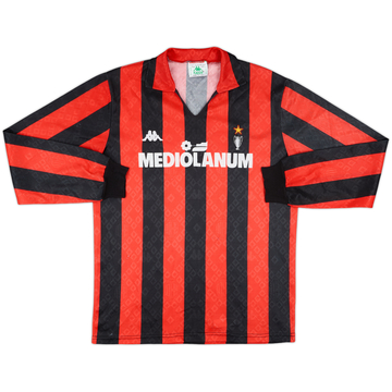 1988-89 AC Milan Home L/S Shirt - 6/10 - (XL)