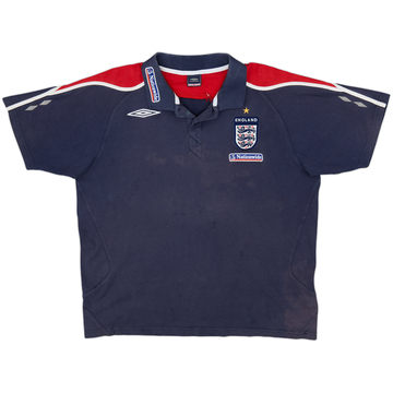 2002-03 England Umbro Polo Shirt - 5/10 - (XL)