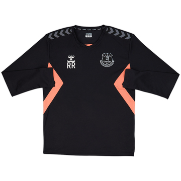 2020-21 Everton Staff Issue Hummel Training L/S Shirt 'RR' - 9/10 - (L)