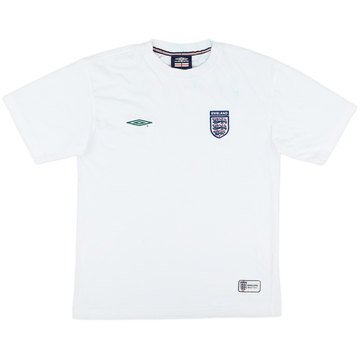 2001-02 England Umbro Cotton Tee - 4/10 - (M)