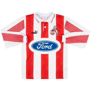 1995-96 FC Koln Home L/S Shirt - 7/10 - (XL.Boys)