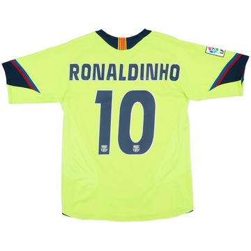 2005-06 Barcelona Away Shirt Ronaldinho #10 - 8/10 - (S)