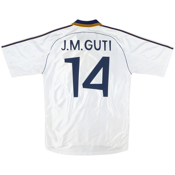 1998-00 Real Madrid Home Shirt J.M.Guti #14 - 8/10 - (L)