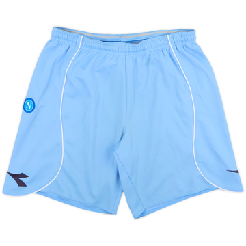 2008-09 Napoli Home Shorts - 8/10 - (L)