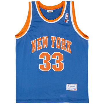 1991-95 New York Knicks Ewing #33 Champion Away Jersey - 5/10 - (XL)