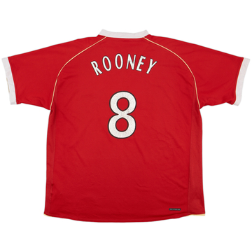 2006-07 Manchester United Home Shirt Rooney #8 - 5/10 - (XL)