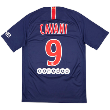 2018-19 Paris Saint-Germain Home Shirt Cavani #9 - 8/10 - (S)