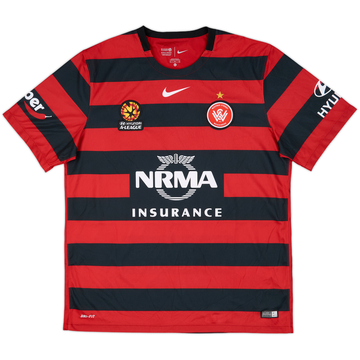 2015-16 Western Sydney Wanderers Home Shirt - 9/10 - (XL)