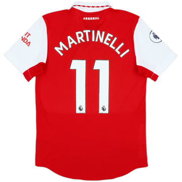 2022-23 Arsenal Authentic Home Shirt Martinelli #11 - 10/10 - (S)