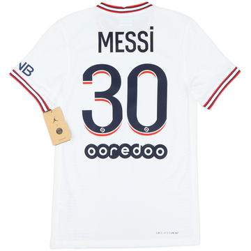 2021-22 Paris Saint-Germain Authentic Fourth Shirt Messi #30 (XS)