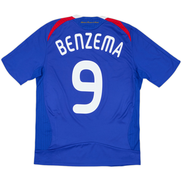 2007-08 France Home Shirt Benzema #9 - 6/10 - (S)