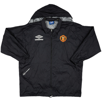 1994-95 Manchester United Umbro Hooded Rain Jacket - 8/10 - (L)