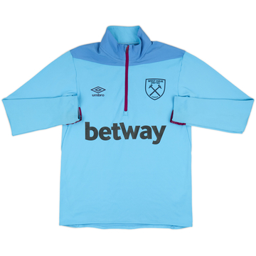 2019-20 West Ham United Umbro 1/4 Zip Drill Top - 8/10 - (S)