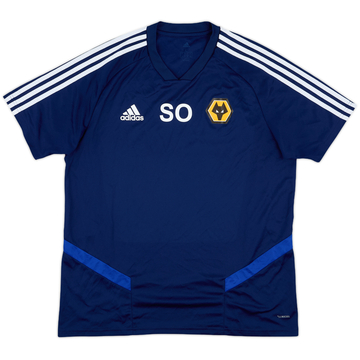 2019-20 Wolves Staff Issue adidas Training Shirt - 9/10 - (L)