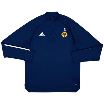 2019-20 Wolves Player Issue adidas 1/4 Zip Drill Top #4 - 10/10 - (L)
