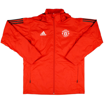 2021-22 Manchester United adidas Hooded Rain Jacket - 7/10 - (L)