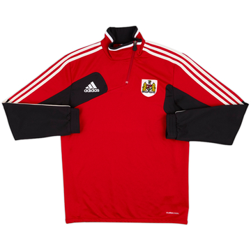 2011-12 Bristol City adidas 1/4 Zip Drill Top - 7/10 - (M)