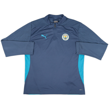 2024-25 Manchester City Puma 1/4 Zip Drill Top - 7/10 - (L)
