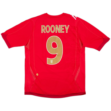 2006-08 England Away Shirt Rooney #9 - 6/10 - (M)