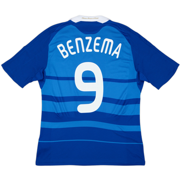 2008-09 Francia Titular Camiseta Benzema #9 - 8/10 - (M)