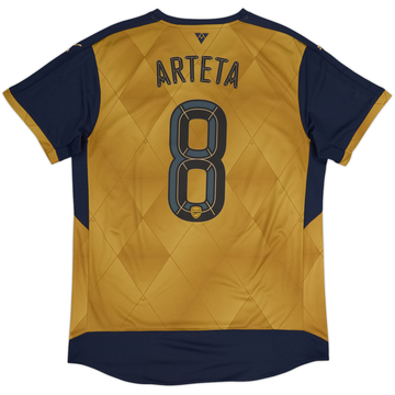 2015-16 Arsenal Away Shirt Arteta #8 - 9/10 - (L)