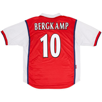 1998-99 Arsenal Home Shirt Bergkamp #10 - 7/10 - (XL)