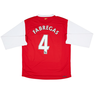 2006-08 Arsenal Home L/S Shirt Fabregas #4 - 6/10 - (L)