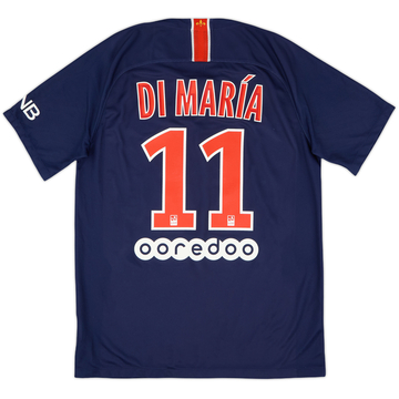 2018-19 Paris Saint-Germain Home Shirt DiMaria #11 - 8/10 - (M)